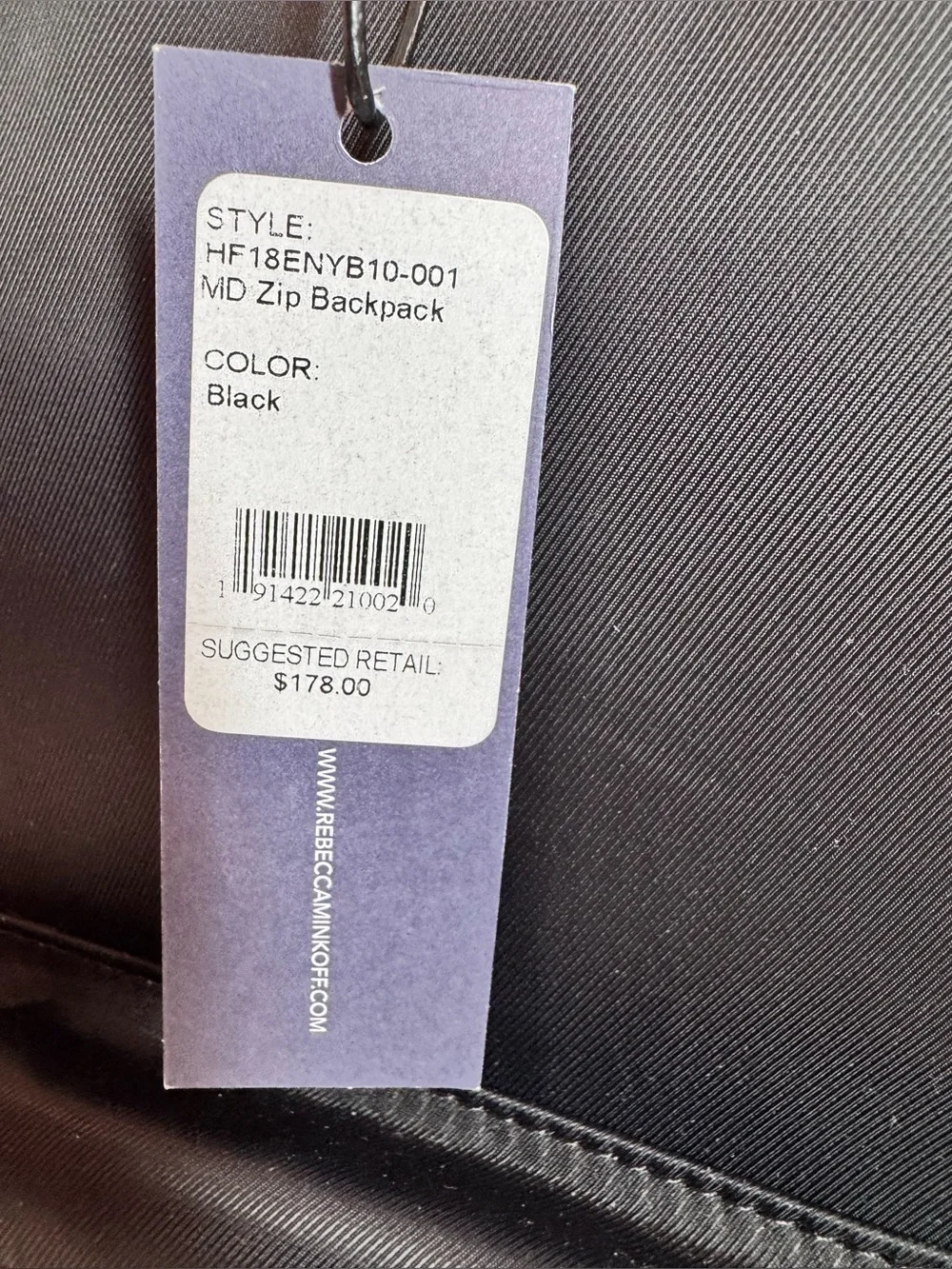Rebecca Minkoff Black Nylon Backpack